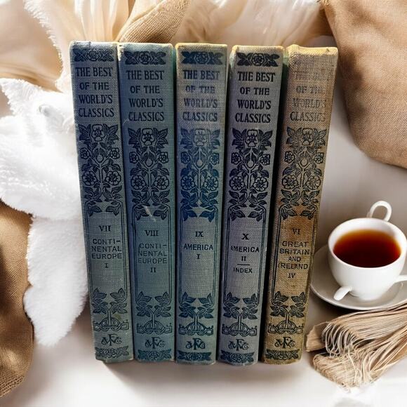 The Best of the World's Classics-Henry Cabot Lodge-1st Editions-1909-Set of 5 - Picture 2 of 12